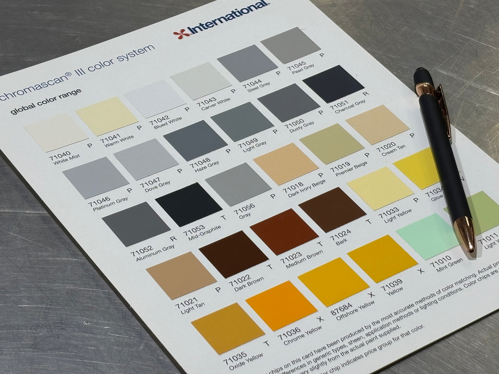 Charte de couleurs